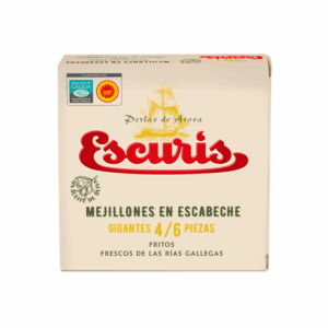 Mejillones 4/6 de la marca Escurís en escabeche suave