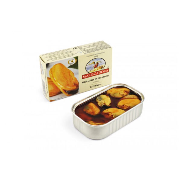 Mejillones En Escabeche 8/12 Piezas - Mariscadora